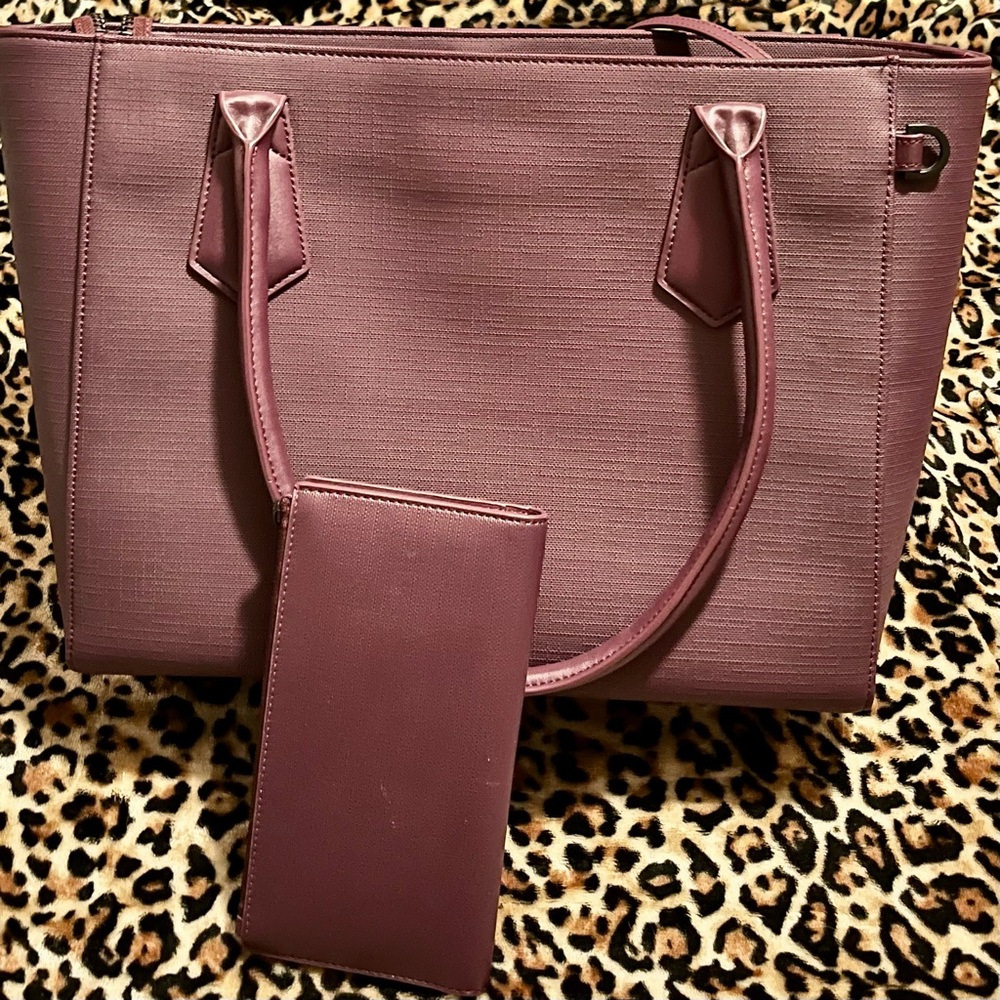 Dagne Dover Signature Coated Canvas Tote  INCLUDES MATCHING WALLET